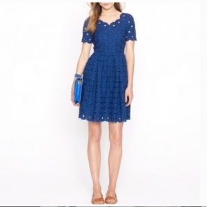 J Crew Circle Eyelet Scalloped Short Sleeve